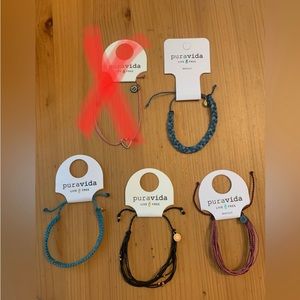 NWT Pura Vida 4 bracelet bundle 💗
